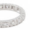 Bague 57 Alliance - Bague tour complet en or blanc 18 carats et diamants 58 Facettes 2242414CN