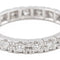 Bague 57 Alliance - Bague tour complet en or blanc 18 carats et diamants 58 Facettes 2242414CN