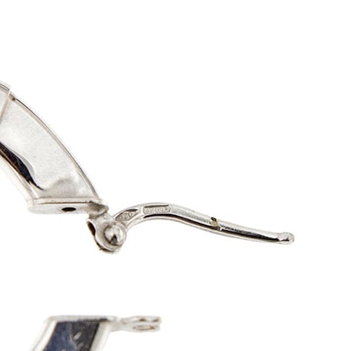 Boucles d'oreilles Boucles d’oreilles à bord ondulé en or blanc 18 ct 58 Facettes 22479