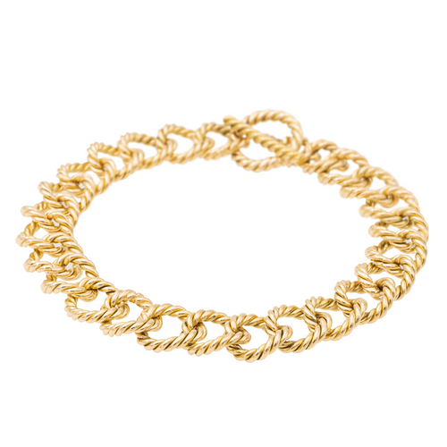 Bracelet Bracelet maille torsadée en or jaune 18 carats 58 Facettes 2270603CN