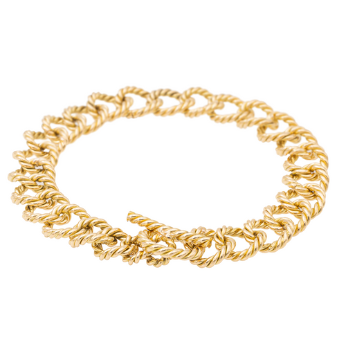 Bracelet Bracelet maille torsadée en or jaune 18 carats 58 Facettes 2270603CN