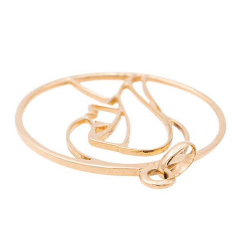 Pendentif Pendentif Vierge Marie ajourée en or jaune 18 carats 58 Facettes 2270839CN