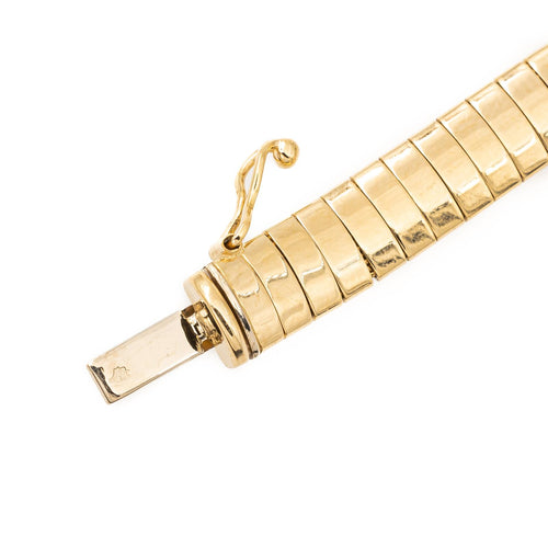 Bracelet Bracelet maille oméga en or jaune 18 carats 58 Facettes 2275530CN