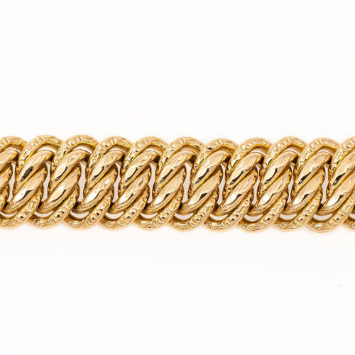 Bracelet Bracelet maille américaine en or jaune 18 carats 58 Facettes 2277587CN