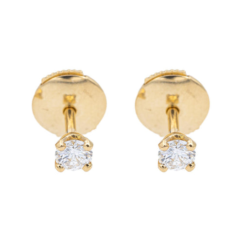 Boucles d'oreilles Boucles d'oreilles puces en or jaune 18 carats et diamants 58 Facettes 2295036CN