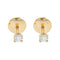 Boucles d'oreilles Boucles d'oreilles puces en or jaune 18 carats et diamants 58 Facettes 2295036CN