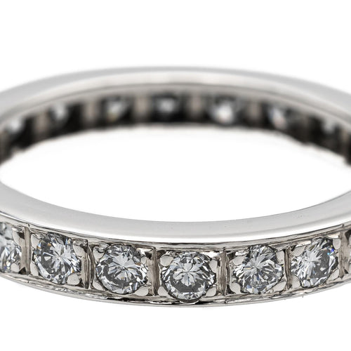 Bague 53 Alliance - Bague en or blanc 18 carats et diamants 58 Facettes 2303185CN