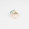 Bague 52 Bague aigue-marine lactée en or jaune 18k et diamants 58 Facettes 1