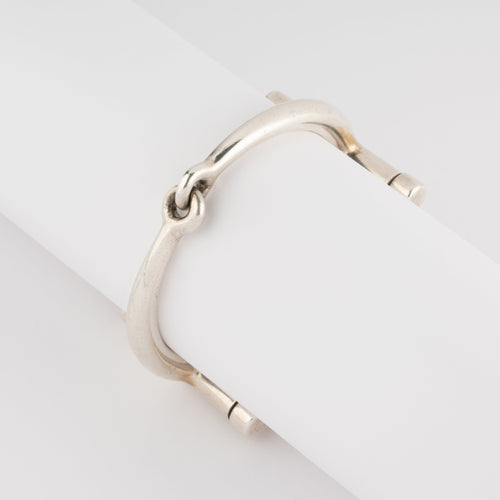 Bracelet Hermès - Bracelet articulé Mors l'attache en argent 58 Facettes 1