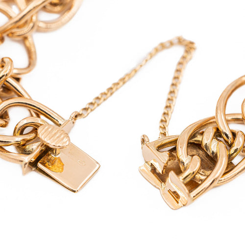 Bracelet Bracelet maille souple en or jaune 18 carats 58 Facettes 2303252CN