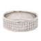 Bague 53 Bague demi-alliance en or blanc 18 carats et diamants 58 Facettes 2303326CN