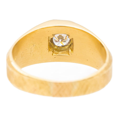 Bague 57 Bague solitaire en or jaune et or blanc 18 carats avec diamant 58 Facettes 2308983CN