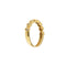 Bague 54 Bague rivière en or jaune 18 kt et diamants 58 Facettes 23130
