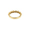 Bague 54 Bague rivière en or jaune 18 kt et diamants 58 Facettes 23130