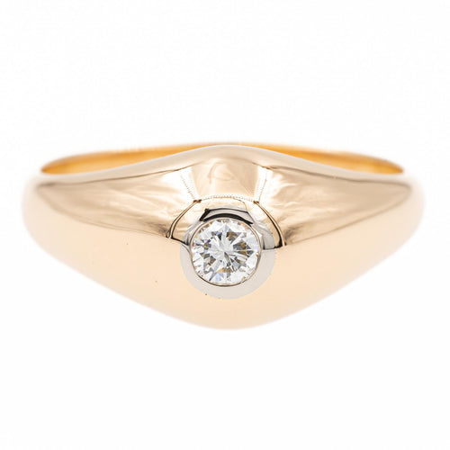 Bague 60 Bague en or rose 18 carats sertie d’un diamant 58 Facettes 2313144CN