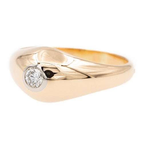 Bague 60 Bague en or rose 18 carats sertie d’un diamant 58 Facettes 2313144CN