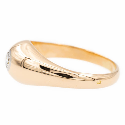 Bague 60 Bague en or rose 18 carats sertie d’un diamant 58 Facettes 2313144CN