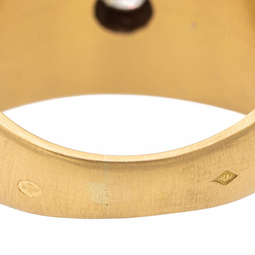 Bague 53 Bague solitaire en or jaune 18 carats avec diamant 58 Facettes 2328285CN