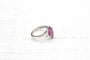 Bague 53 Bague en or blanc 18k avec tourmaline poire et diamants 58 Facettes 23351