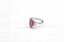Bague 53 Bague en or blanc 18k avec tourmaline poire et diamants 58 Facettes 23351
