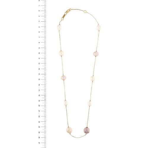 Collier Nimei - Collier de perles d’eau douce en or jaune 18 carats 58 Facettes 23456