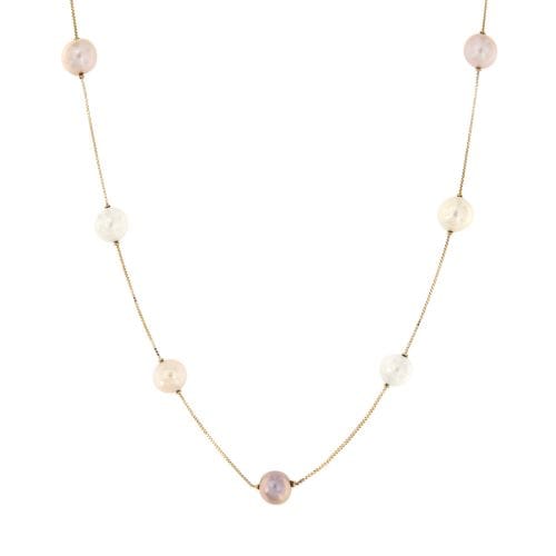 Collier Nimei - Collier de perles d’eau douce en or jaune 18 carats 58 Facettes 23456