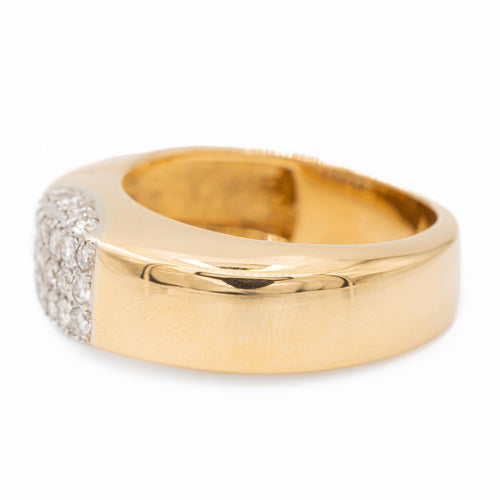 Bague 52 Bague en or jaune 18 carats sertie de diamants 58 Facettes 2360842CN