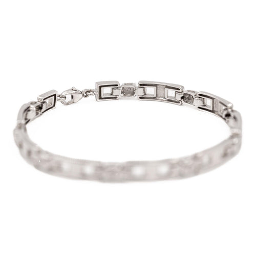 Bracelet Bracelet en or blanc 18 carats serti de diamants 58 Facettes 2360855CN