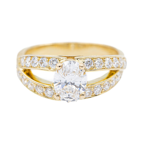 Bague 51 Mellerio - Bague en or jaune 18 carats et diamants 58 Facettes 2363803CN