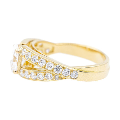 Bague 51 Mellerio - Bague en or jaune 18 carats et diamants 58 Facettes 2363803CN