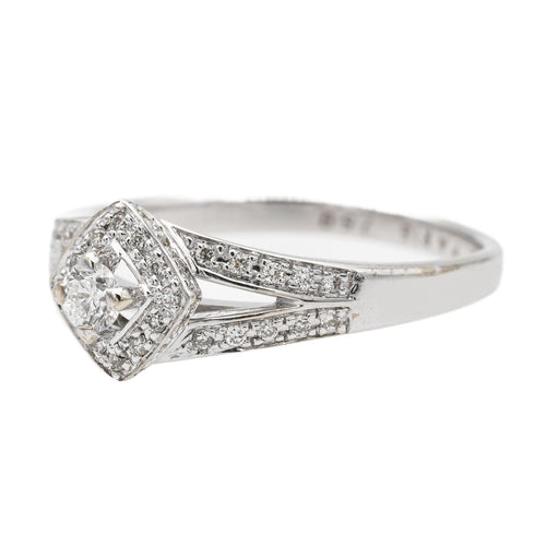 Bague 51 Mauboussin Love My Love - Bague solitaire en or blanc et diamants 58 Facettes 2366861CN
