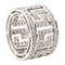 Bague 53 Bague en or blanc 18 carats pavée de diamants 58 Facettes 2367314CN