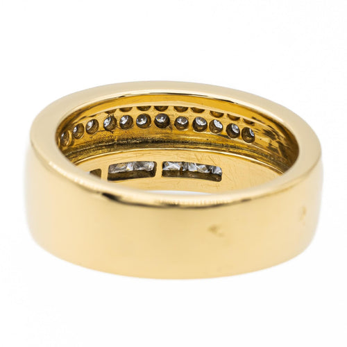 Bague 55 Bague bandeau en or jaune 18 carats et diamants 58 Facettes 2376867CN