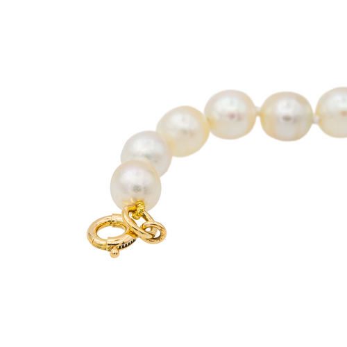 Bracelet Bracelet en or jaune 18 carats et perles de culture blanches 58 Facettes 2377022CN