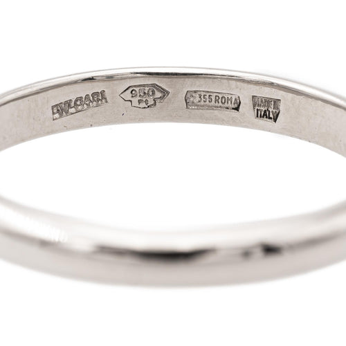 Bague 55 Bulgari Fedi - Bague alliance en platine 950 58 Facettes 2379377CN