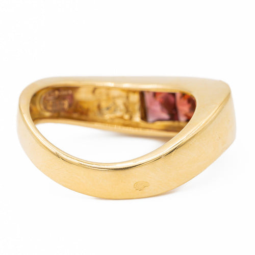 Bague 51 Criso - Bague en or jaune 18 carats et grenats 58 Facettes 2381956CN