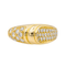 Bague 51 Bague pavée de diamants en or jaune 18 carats 58 Facettes 2381959CN
