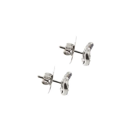 Boucles d'oreilles Pasquale Bruni - Boucles d’oreilles cœur en or blanc avec diamants et saphirs 58 Facettes 23895