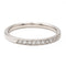 Bague 51 Bague demi-alliance en or blanc 18 carats et diamants 58 Facettes 2403196CN