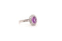 Bague 55 Bague en platine saphir rose et diamants 58 Facettes 24085
