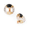 Boucles d'oreilles Boucheron - Boucles d’oreilles rondes en or jaune, onyx et diamants 58 Facettes 1