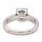 Bague 52 Bague solitaire en or blanc 18 carats avec diamant taille brillant 58 Facettes 2414341CN