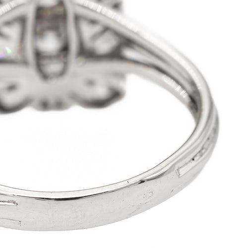 Bague 48 Bague en or blanc 18 carats pavée de diamants 58 Facettes 2432010CN