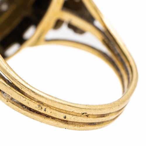 Bague 52 Bague en or jaune 18 carats avec saphirs et diamants 58 Facettes 2441315CN