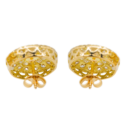 Boucles d'oreilles Boucles d’oreilles - Or jaune 18 carats, perles et diamants 58 Facettes 2441317CN