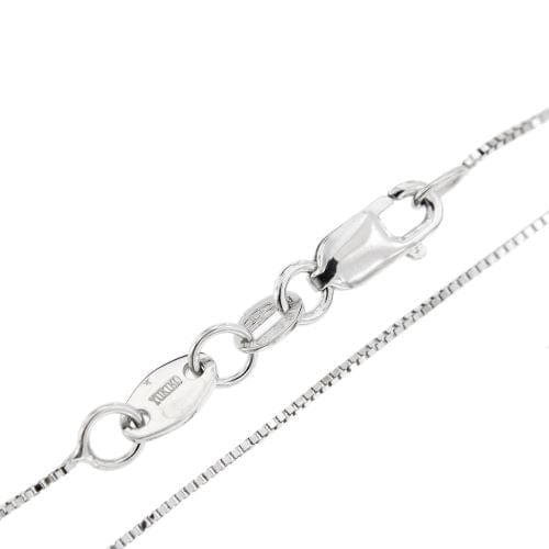 Collier Yukiko - Collier à maille vénitienne en or blanc 18 kt avec perle et diamants 58 Facettes 24476