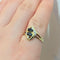 Bague 55 Bague en or jaune 18 carats avec diamants et saphirs 58 Facettes 24509