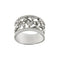 Bague Bague bandeau ajourée en or blanc 18 ct et diamants 58 Facettes 24534