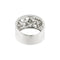 Bague Bague bandeau ajourée en or blanc 18 ct et diamants 58 Facettes 24534