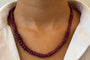 Collier Collier en perles de rubis facettés - 46 cm 58 Facettes 24655